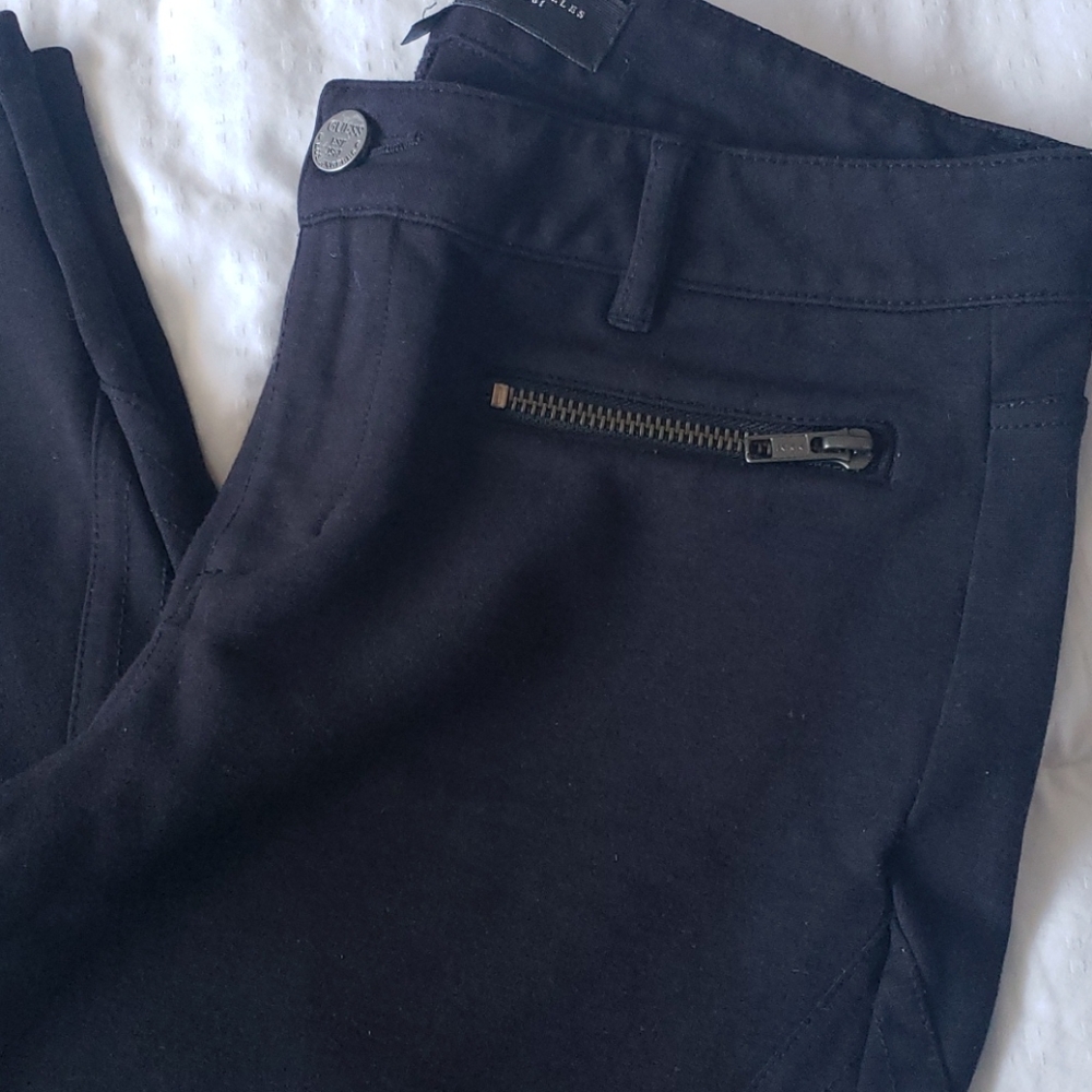 Guess 1981 Black Moto Leggings